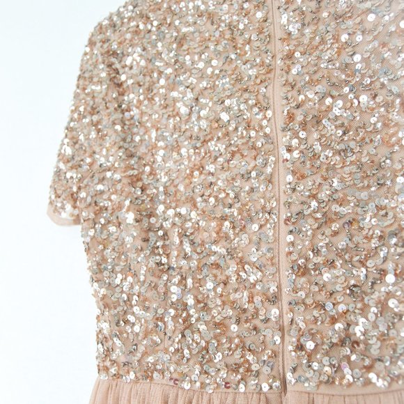 ASOS Maya Muted Blush Size 6 Formal Dress - Picture 5 of 9